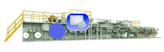 Mesin Underpad Kontrol Servo 3 Ply 450MM 600MM 900MM