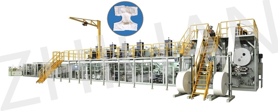 Mesin Pembuat Popok Dewasa Servo Super Servo Penuh 300m / mnt
